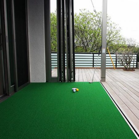 ゴルフの練習ができる家